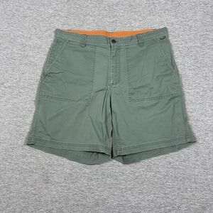 Howler Brothers Clarksville Walk Shorts Size 36 Green Brushed Twill Outdoor